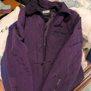 Talbots Deep Purple Quilted Jacket